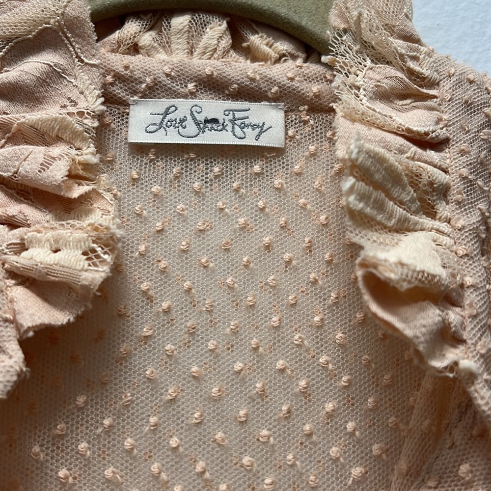 Loveshackfancy Lace Button Down Blouse. Brand New - image 3
